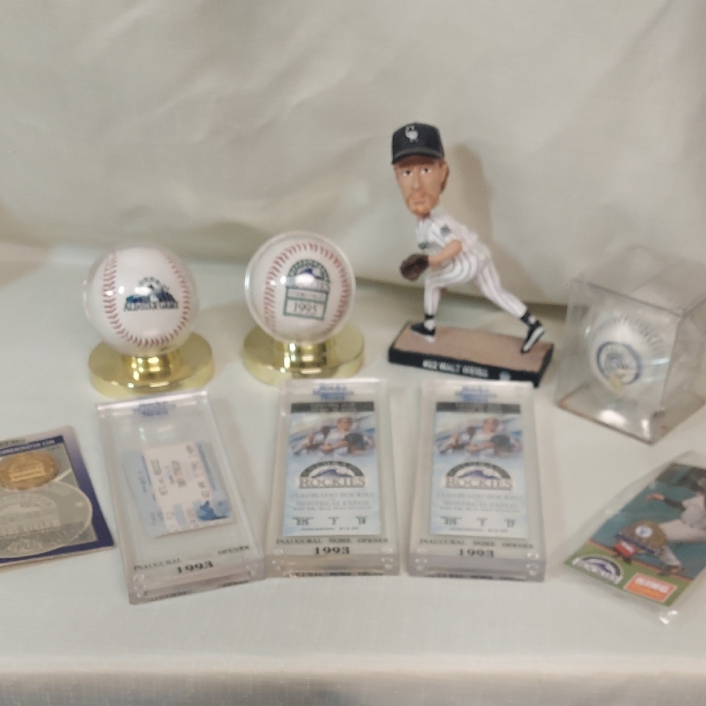 Colorado Rockies Baseball Memorabilia Set